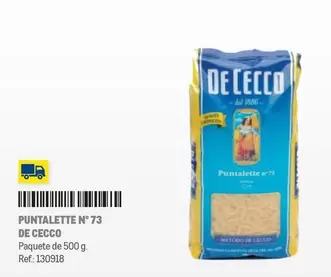 Oferta de De cecco - Puntalette N° 73 en Makro