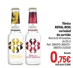 Oferta de Bliss - Tonica por 0,75€ en Makro