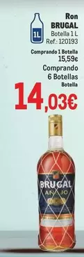 Oferta de Brugal - Ron 6 Botellas por 14,03€ en Makro