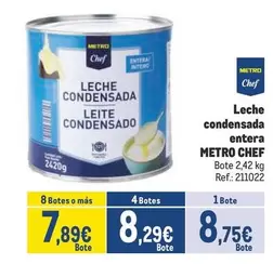 Oferta de Chef - Leche Condensada Entera por 8,75€ en Makro