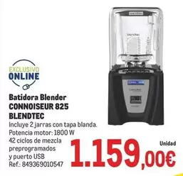 Oferta de 1800 - Batidora Blender 825 Blendec por 1159€ en Makro