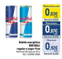 Oferta de Red Bull - Bebida Energética por 21,99€ en Makro