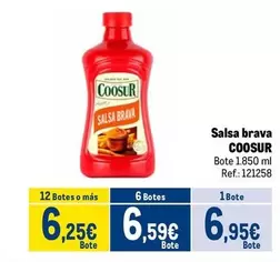 Oferta de Coosur - Salsa Brava por 6,95€ en Makro
