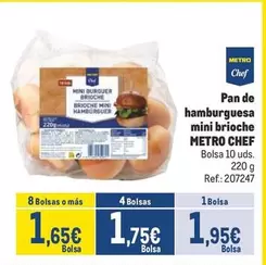 Oferta de Pan De Hamburguesa Mini Brioche por 1,95€ en Makro