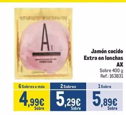 Oferta de Jamon Cocido Extra En Lonchas por 5,89€ en Makro