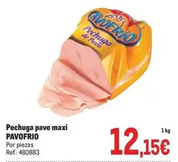 Oferta de Pavofrío - Pechuga Pavo Maxi por 12,15€ en Makro