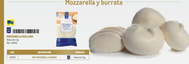 Oferta de Chef - Mozzarella Y Burrata en Makro