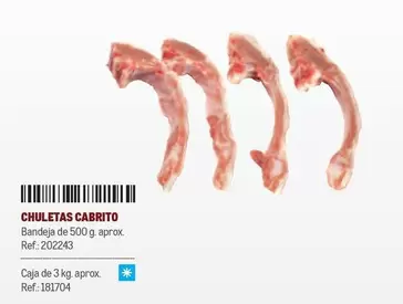 Oferta de Chuletas Cabrito en Makro
