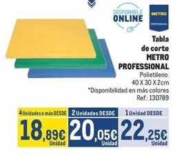 Oferta de Tabla De Corte por 22,25€ en Makro