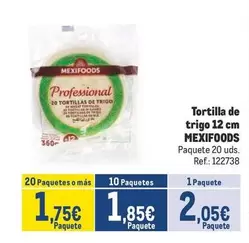 Oferta de Mexifoods - Tortilla De Trigo por 2,05€ en Makro