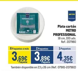 Oferta de Plato Carton por 4,35€ en Makro