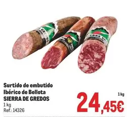 Oferta de Sierra Gredos - Surtido De Embutido Ibérico De Bellota por 24,45€ en Makro