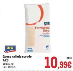 Oferta de Aro - Queso Rallado Curado por 10,99€ en Makro