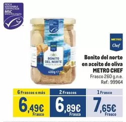 Oferta de Chef - Bonito Del Norte En Aceite De Oliva por 7,65€ en Makro