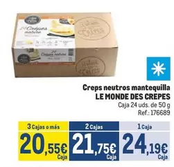 Oferta de Nature - Creps Neutros Mantequilla por 24,19€ en Makro
