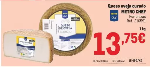 Oferta de Chef - Queso Oveja Curado por 13,75€ en Makro