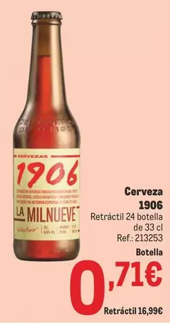Oferta de 1906 - Cerveza por 0,71€ en Makro