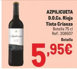 Oferta de Azpilicueta -  D.o.ca. Rioja Tinto Crianza por 5,95€ en Makro
