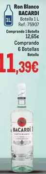 Oferta de Bacardi - Ron Blanco por 11,39€ en Makro