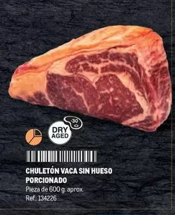 Oferta de Chuletón Vaca Sin Hueso Porcionado en Makro