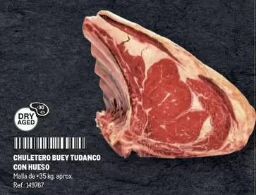Oferta de Chuletero Buey Tudanco Con Hueso en Makro