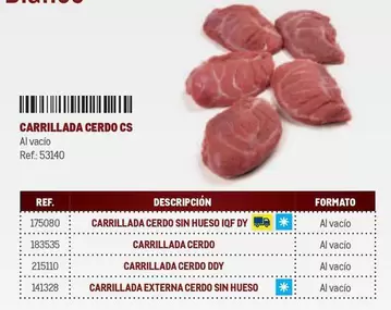 Oferta de Carrillada Cerdo Cs en Makro