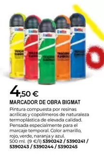 Oferta de Bigmat - Marcador De Obra por 4,5€ en BigMat