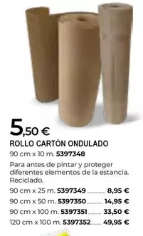 Oferta de Rollo Carton Ondulado por 5,5€ en BigMat