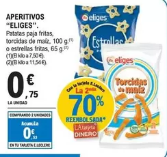 Oferta de Eliges - Aperitivos por 0,75€ en E.Leclerc