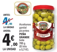 Oferta de Aceitunas Gordal Picantes por 4€ en E.Leclerc