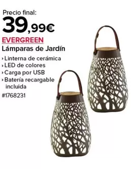 Oferta de Lámparas De Jardín por 39,99€ en Costco