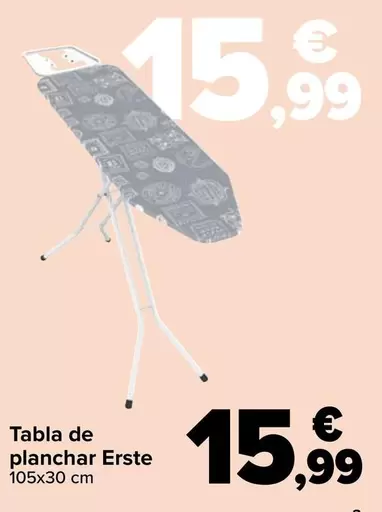 Oferta de Tabla De Planchar Erste por 15,99€ en Carrefour