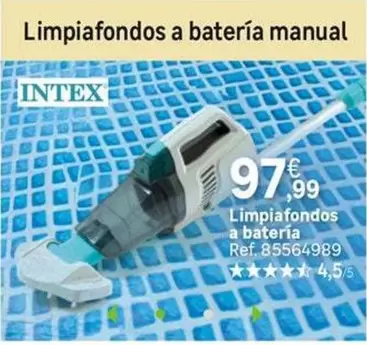 Oferta de Intex - Limpiafondos A Bateria Manual por 97,99€ en Leroy Merlin