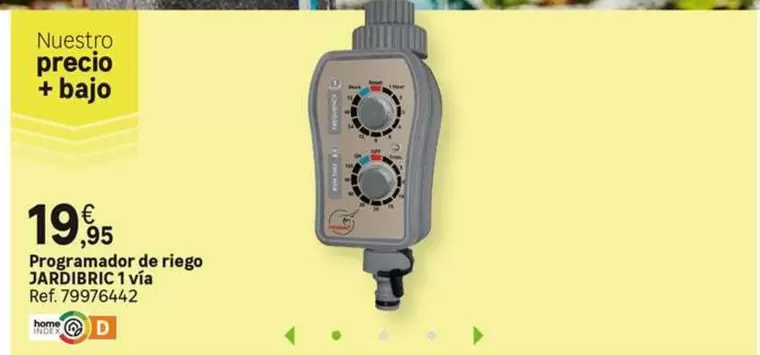 Oferta de Jardibric - Programador De Riego 1 Vía  por 19,95€ en Leroy Merlin