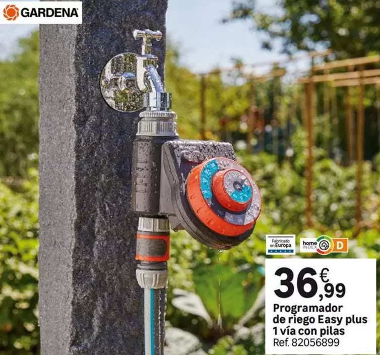 Oferta de Gardena - Programador De Riego Easy Plus 1 Vía Con Pilas  por 36,99€ en Leroy Merlin