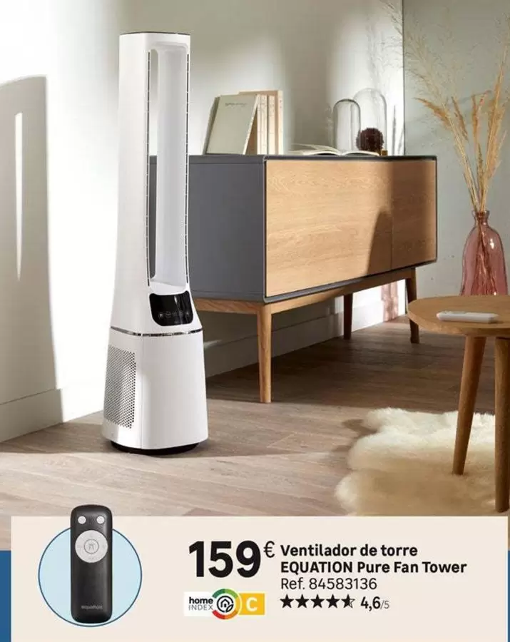 Oferta de Equation - Ventilador De Torre Pure Fan Tower por 159€ en Leroy Merlin