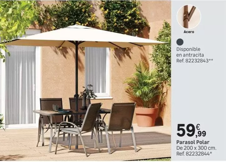 Oferta de Parasol Polar por 59,99€ en Leroy Merlin