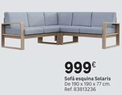 Oferta de Sofá Esquina Solaris por 999€ en Leroy Merlin