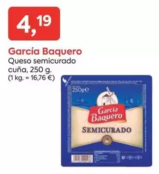Oferta de García Baquero - Queso Semicurado Cuna por 4,19€ en Suma Supermercados