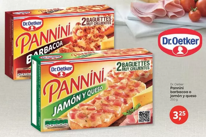 Oferta de Dr Oetker - Pannini Jamon Y Queso por 3,25€ en Suma Supermercados