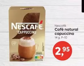 Oferta de Nescafé - Cafe Natural Capuccino por 2,95€ en Suma Supermercados
