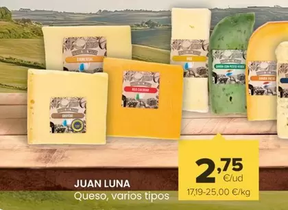 Oferta de Juan Luna - Queso por 2,75€ en Autoservicios Familia