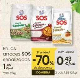 Oferta de Sos - En Los Arroces por 1,45€ en Eroski