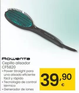 Oferta de Rowenta - Cepillo Alisador CF5820 por 39,9€ en Eroski