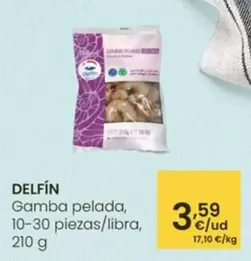 Oferta de Delfín - Gamba Pelada por 3,59€ en Eroski