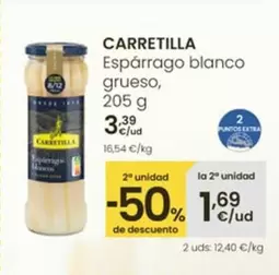 Oferta de Carretilla - Espárrago Blanco Grueso por 3,39€ en Eroski