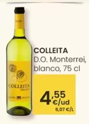 Oferta de Colleita - D.O. Monterrei, Blanco por 4,55€ en Eroski