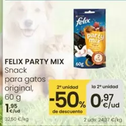 Oferta de Purina - Felix Party Mix  por 1,95€ en Eroski