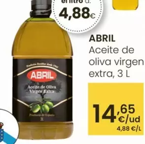 Oferta de Abril - Aceite De Oliva Virgen Extra por 14,65€ en Eroski