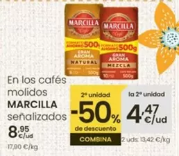 Oferta de Marcilla - Cafés Molidos por 8,95€ en Eroski